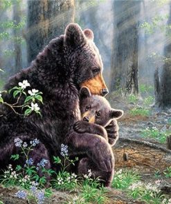 Baby Bear Animals Paint By Numbers