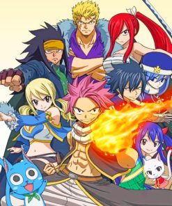 Fairy Tail Anime Art Paint By Numbers