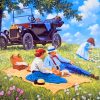 John Sloane Family Picnic Paint By Numbers