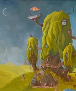 Fantasy Tree Haven Paint By Numbers