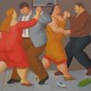 Botero Fat Couples Dancing Paint By Numbers