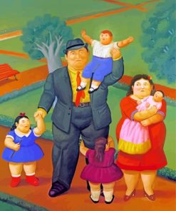 Botero-Inspired Family Paint By Numbers