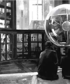 Father and Son Museum Scene Paint By Numbers