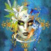 Venetian Fantasy Mask Paint By Numbers