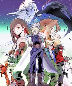 Final Fantasy VII Game Heroes Paint By Numbers