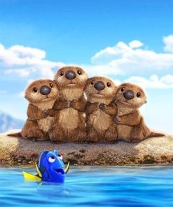 Finding Dory Otter Adventure Paint By Numbers