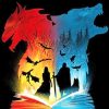 Fire and Ice Silhouette Paint By Numbers