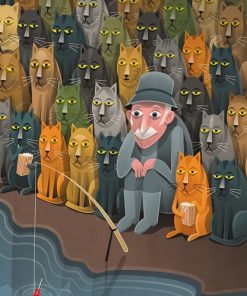 Fisherman Scene Picture Paint By Numbers