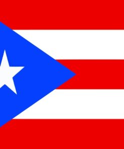Puerto Rico Flag Painting Kit Paint By Numbers