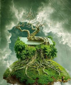 Overgrown Tree Landscape Paint By Numbers