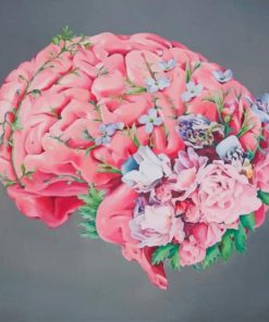 Floral Brain Art Paint By Numbers