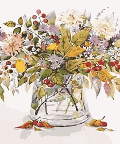 Colorful Flower Bouquet Paint By Numbers
