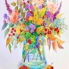 Flowers Vase Plant Art Paint By Numbers
