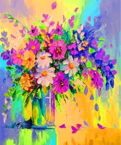 Floral Bouquets in Vase Paint By Numbers