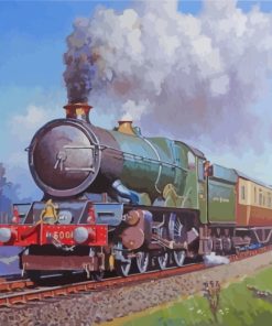 Flying Scotsman Steam Engine Paint By Numbers