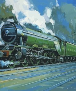Flying Scotsman Engine Paint By Numbers