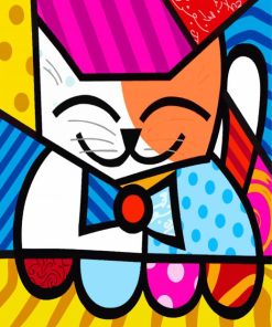 Folk Cat Animal Paint By Numbers