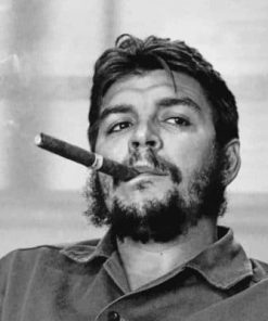 Che Guevara Black and White Paint By Numbers