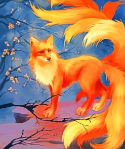 Colorful Fox Wildlife Paint By Numbers