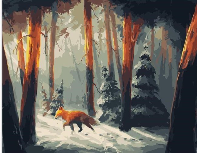 Mountain Fox Paint By Numbers