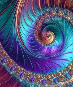 Fractal Abstract Paint By Numbers