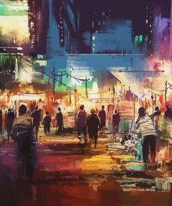 Sleepless Modern Mexico City Paint By Numbers