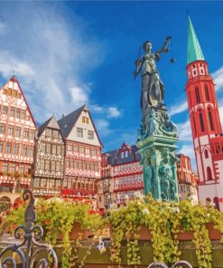 Frankfurt Scenic Europe Paint By Numbers