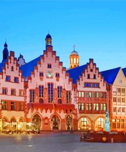 Frankfurt Cityscape Paint By Numbers