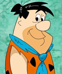 Fred Flintstones Cartoon Paint By Numbers