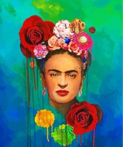 Frida Kahlo Floral Paint By Numbers
