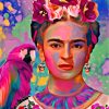 Frida Kahlo Parrot Masterpiece Paint By Numbers