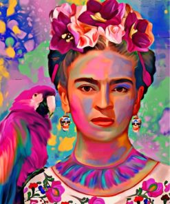 Frida Kahlo Parrot Masterpiece Paint By Numbers
