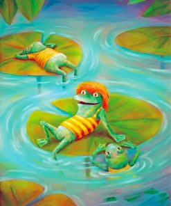 Colorful Frogs Paint By Numbers