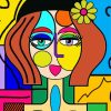 Funky Abstract Face Paint By Numbers
