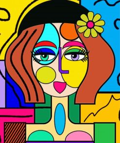 Funky Abstract Face Paint By Numbers
