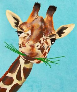 Funny Giraffe Animal Paint By Numbers
