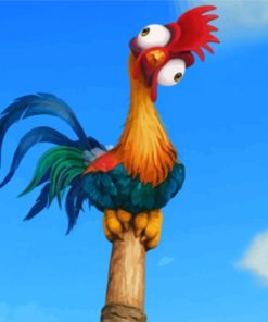 Funny Hei Hei Moana Paint By Numbers