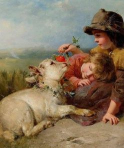 Children and Cow People Paint By Numbers