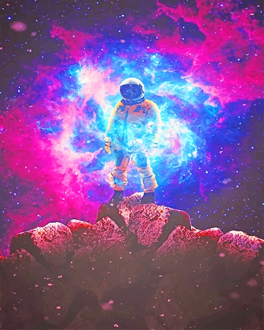 Finalizing the Colorful Galaxy Space Paint By Numbers project