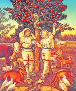 Garden of Eden Vintage Paint By Numbers