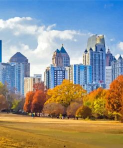 Midtown Atlanta Cityscape Paint By Numbers