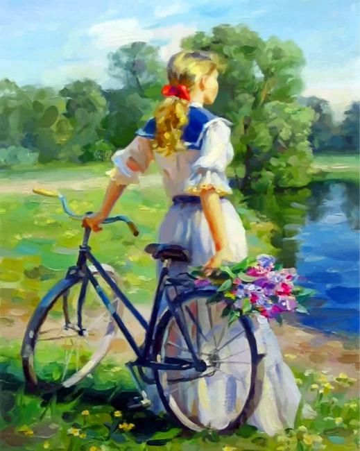 Finalize Girl on Bicycle Artwork