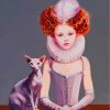 Girl and Sphinx Cat Paint By Numbers