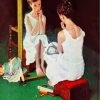 Norman Rockwell Girl Reflection Paint By Numbers