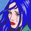 Woman in Tears Pop Art Paint By Numbers