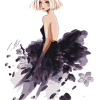 Black Dress Girl Paint By Numbers
