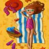 Beachside Girl Summer Paint By Numbers
