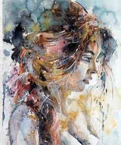 Golden Woman Aesthetic Paint By Numbers