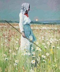 Girl in Meadow Paint By Numbers