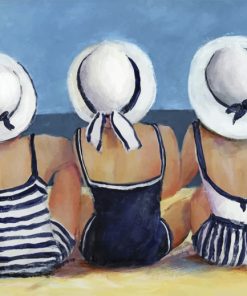 Girlfriends on Sunny Beach Paint By Numbers
